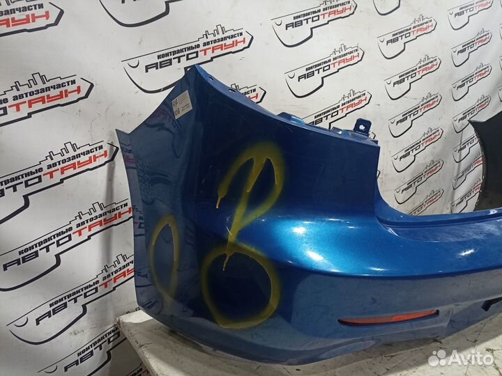 Бампер mazda axela mazda3 BL BL5FP BL6FJ bleap blefp blffp B38M50221FAA sedan задний голубой, 41B NA