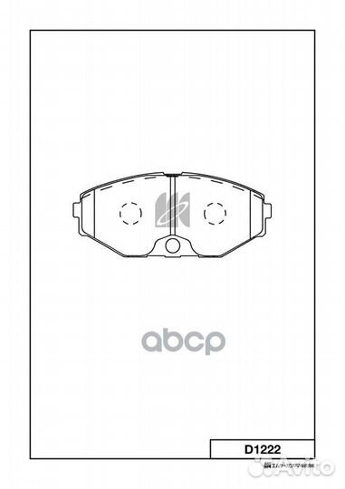 D1222-01 колодки дисковые передние Nissan Max