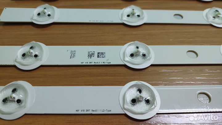 LED String LG 49 V15 DRT Rev0.2 Rev0.1