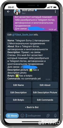 Чат бот Telegram для экспертов и бизнеса