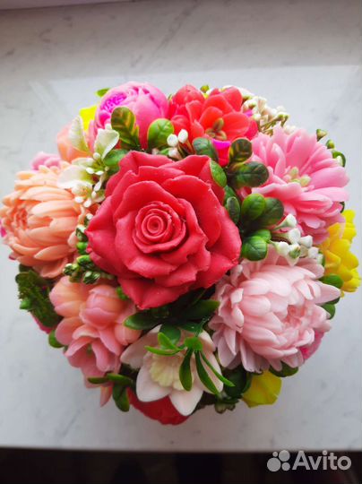 Букет цветов из мыла