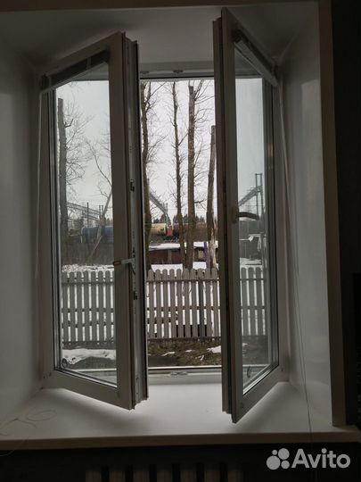 Окно пластиковое штульповое б/у