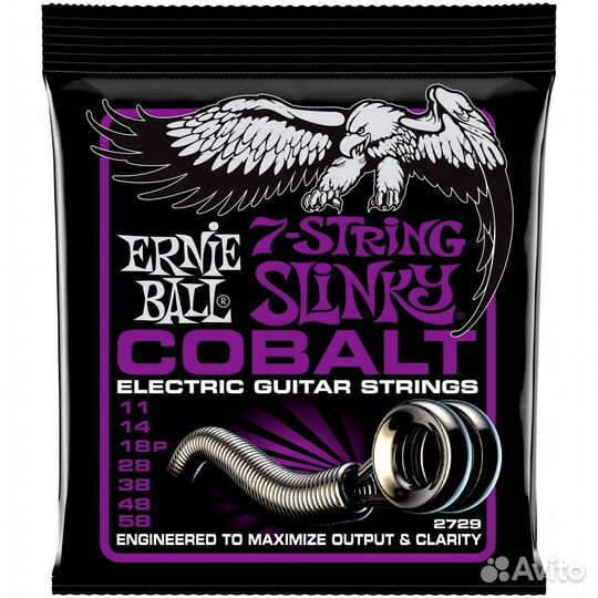 Ernie ball 2729 cobalt slinky power 11-58 - струны