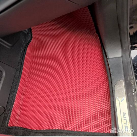 Коврики EVA 3Д на Джетур Х70 черный+черный