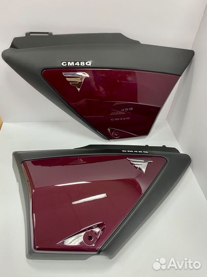 Крышки боковые (аккмулятора) мопед Альфа RX, GS