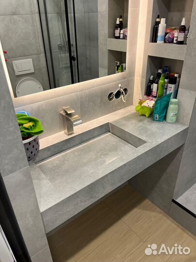 Раковина из керамогранита по индивидуальным размер