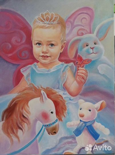 Портрет маслом на холсте