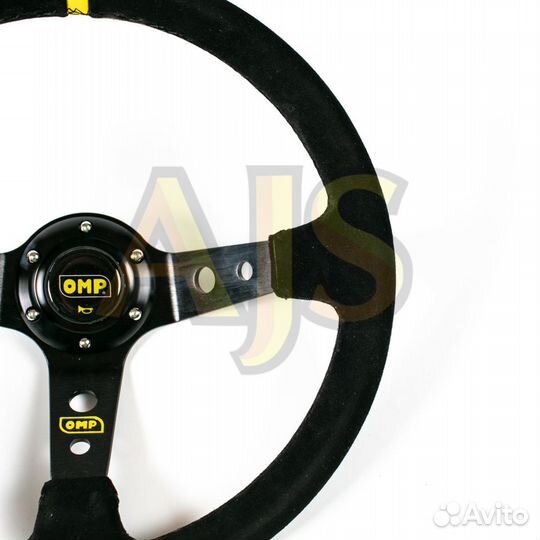 Руль OMP вынос замша