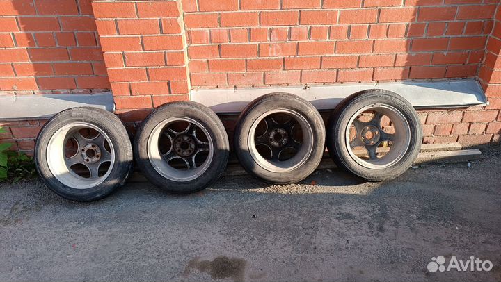 Литье диски r15 4x100 с резиной бу