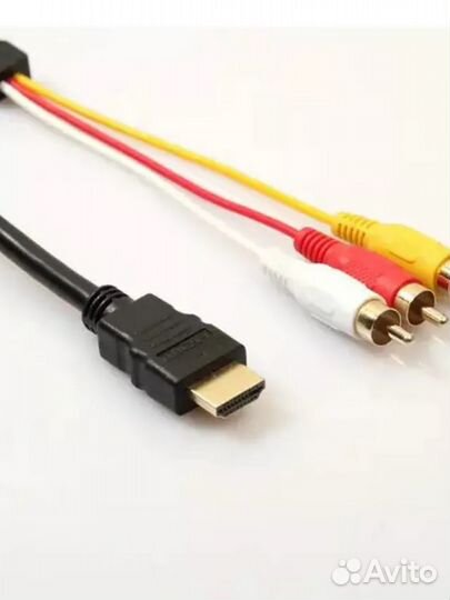 Кабель hdmi на 3RCA 