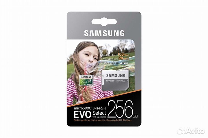 Новая USA samsung 256GB 100MB/s (U3) microsdxc EVO