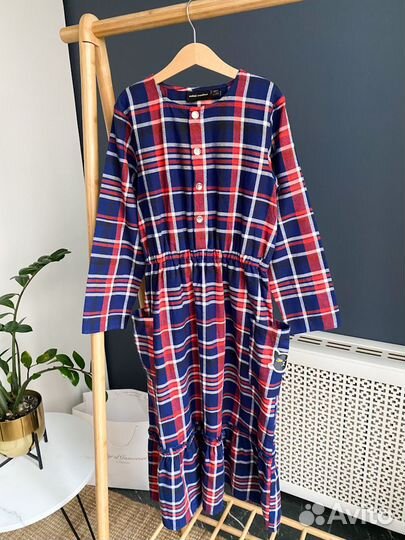 Хлопковое платье Mini Rodini, 146