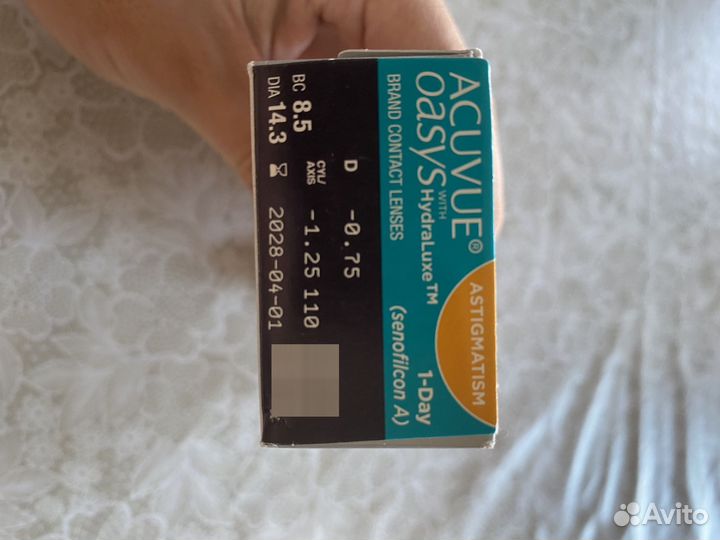 Линзы контактные acuvue oasys 1 day