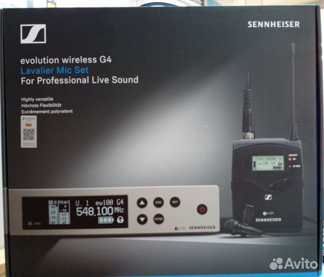 Беспроводная система Sennheiser EW 100 G4-ME2-A