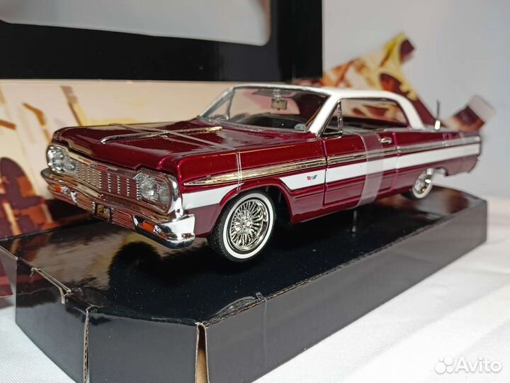 Модель Chevrolet Impala Red 1964 1:24 Motormax