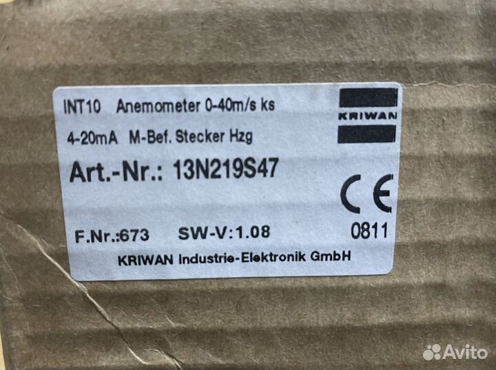 Анемометр liebherr