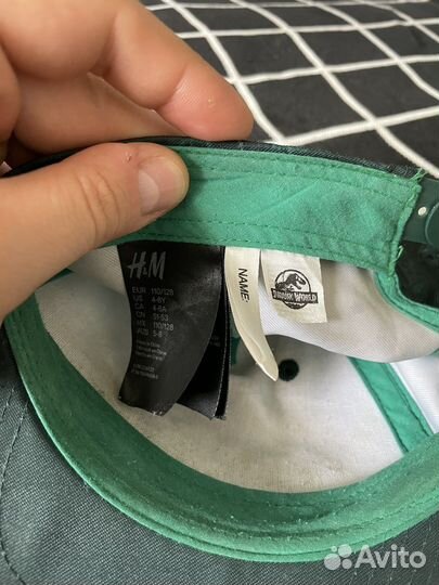 Бейсболка детская кепка h&m jurassic workd