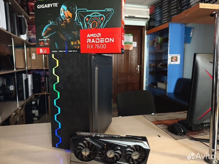 Игровой i3-12100, RX7600, 16gb DDR4, nvme 512gb