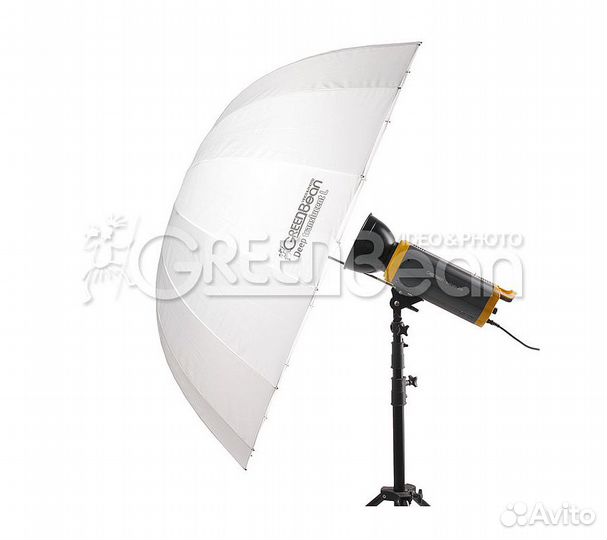 Зонт GreenBean Deep Translucent L 130см просветный