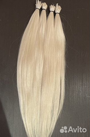 Волосы на капсулах, блонд