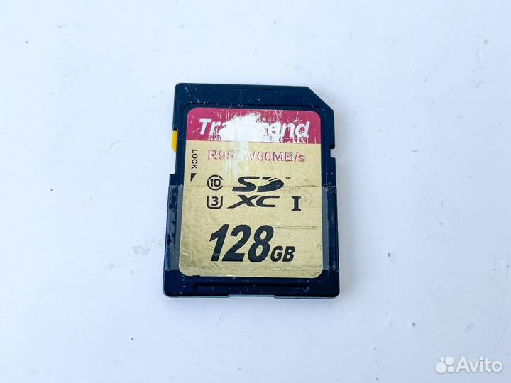 Карта памяти Transcend sdxc 128 гб Class 10, U3, R