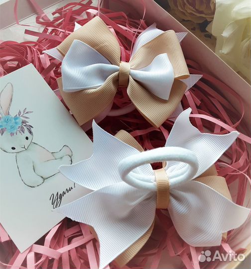 Бантики/резинки для девочек ручной работ