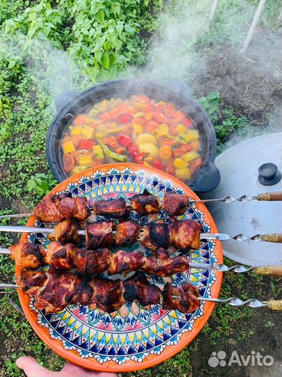 Мангал с печью под казан Стэн