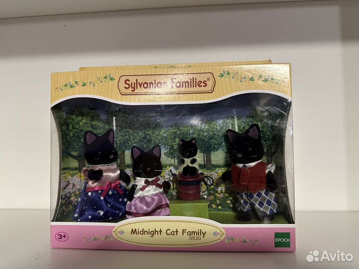 Sylvanian families 5530 Семья черных котов
