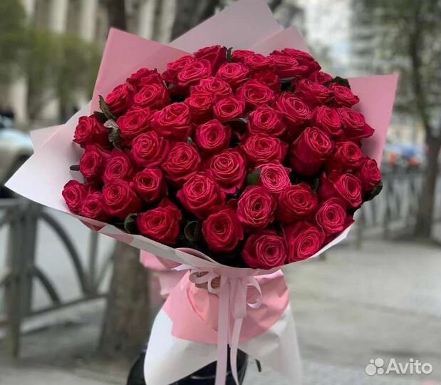 Букет цветов из 51 розы, доставка