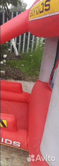 Детский надувной батут с горкой