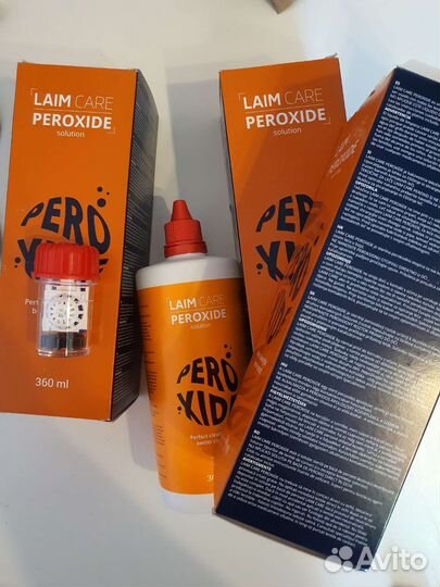 Жидкость для очистки линз, пероксидный раствор