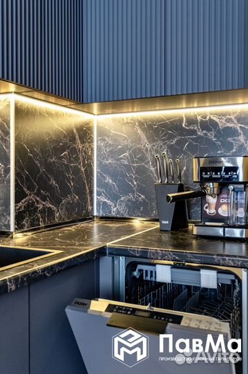 Кухонные гарнитуры с подсветкой 100*165