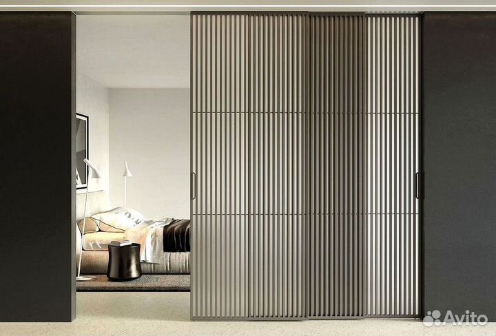 Реечная раздвижная дверь