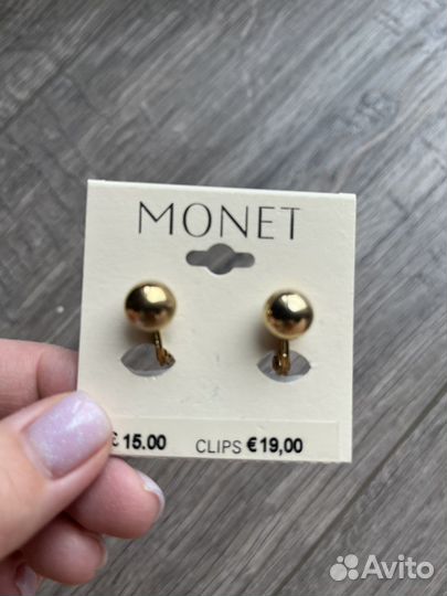 Monet, винтаж, шары, клипсы