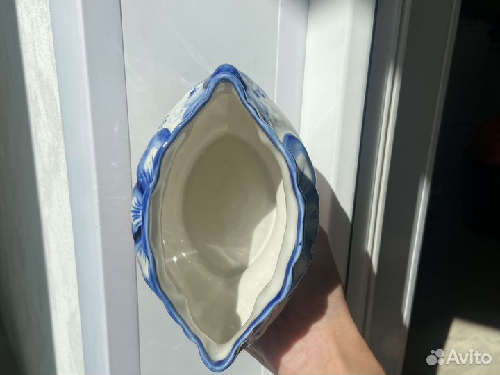 Салфетница вазочка Гжель