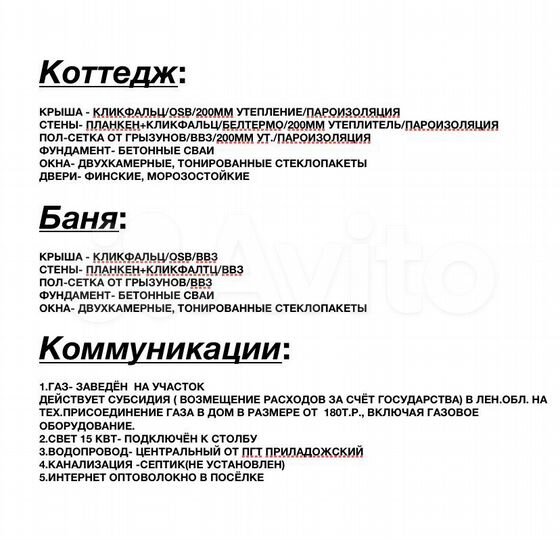 Коттедж 166,9 м² на участке 12 сот.