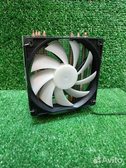 Кулер для процессора 4 трубки 4pin LED подсветка