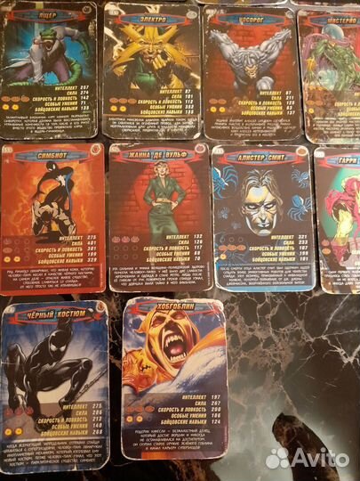 Карточки человек паук