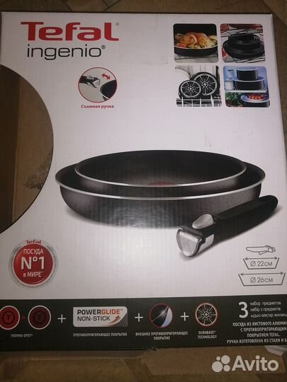 Сковорода tefal ingenio + ручка