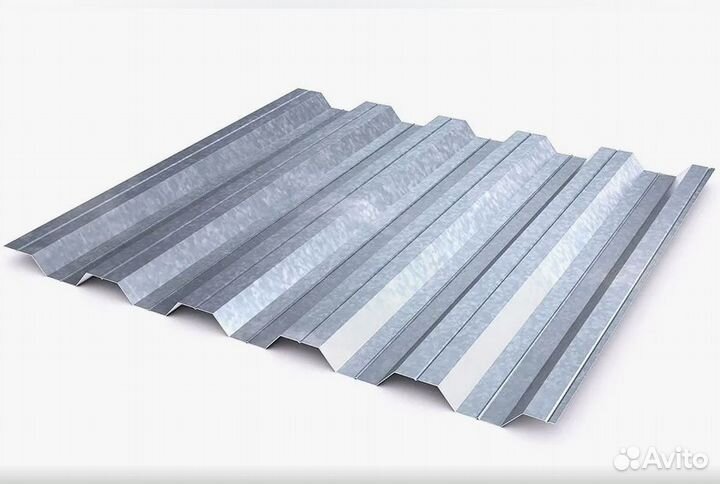 Профнастил нс35 1000 (1060), 0.5 мм, оцинкованный