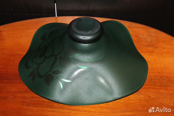 Ваза фруктовница.Матовое стекло