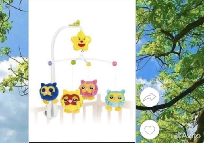 Музыкальный мобиль на кроватку