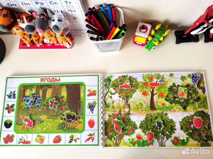 Игры и развивающие пособия на липучках