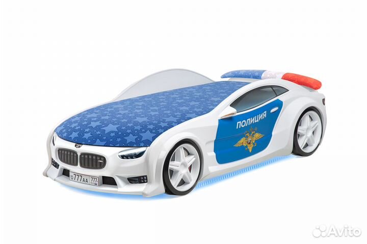 Детская кровать машина