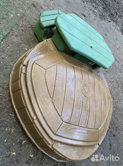 Детская песочница со столиком step 2