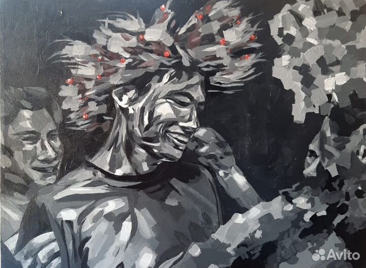 Картина акрил «Момент счастья»