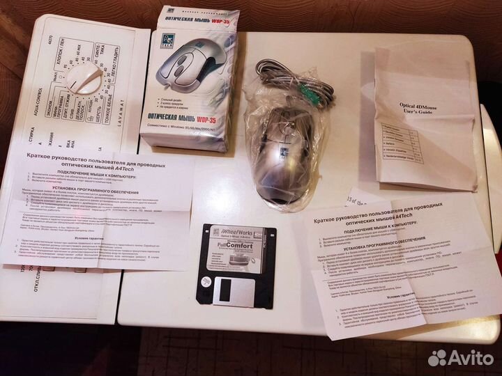 Мышь оптическая a4tech WOP-35 ps/2