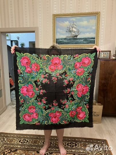 Павлопасадский платок шерсть