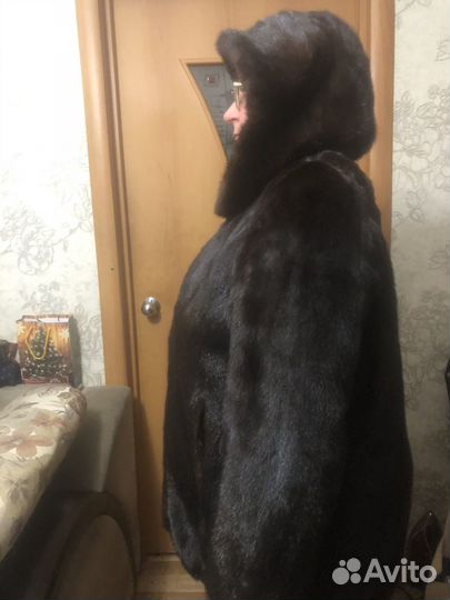 Полушубок норковая женская 60 62 размер