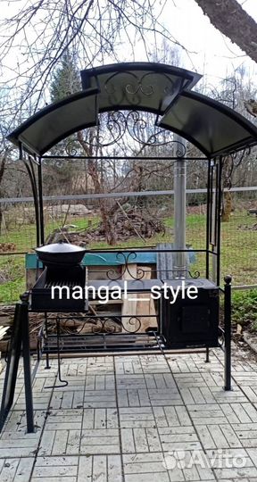 Мангал с крышей